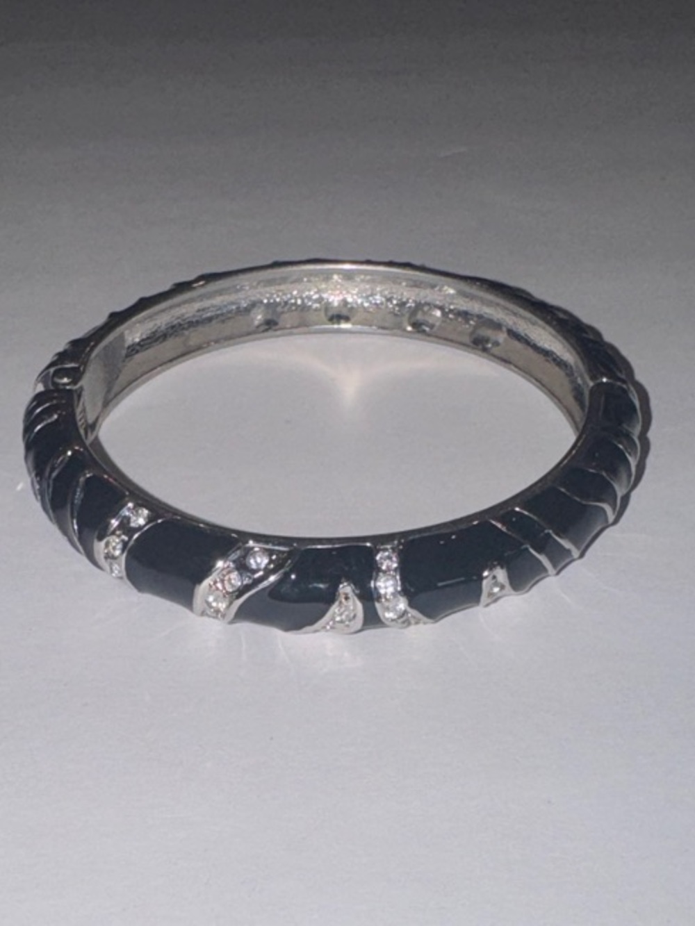 Vintage Cookie Lee Crystal Accent Bangle Bracelet